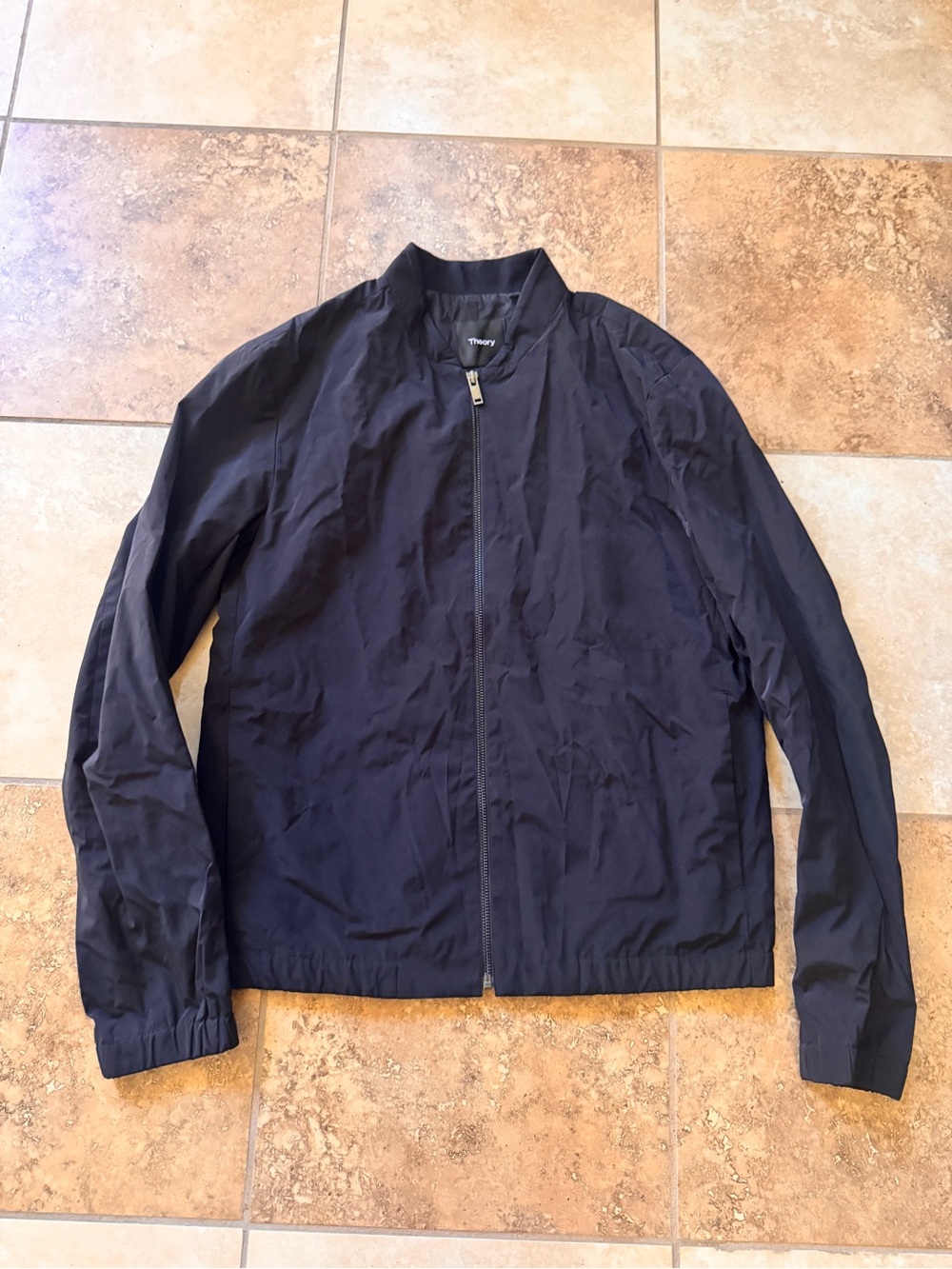 Theory Black Lightweight Bomber Jacket
